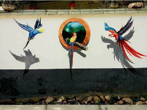 镇江视觉错位-3D墙绘设计