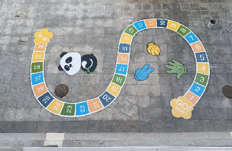 镇江地面游戏彩绘