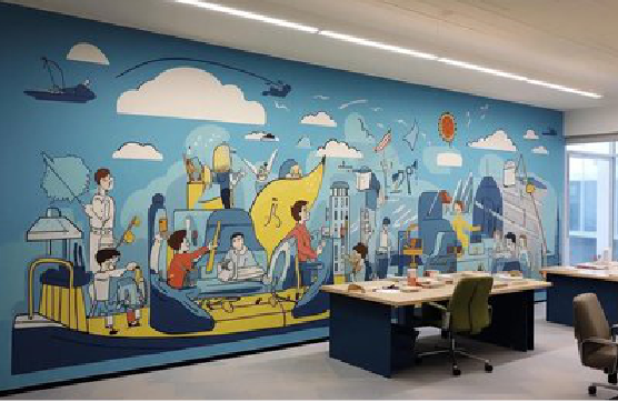 镇江办公室墙绘的特点。