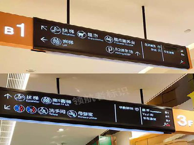 镇江如何通过商场标识牌引导客流分布？